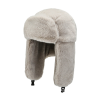 Graue Winter-Plüsch-Ohrenschützer-Trapperhüte Wt2410-10