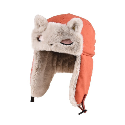 Orange Custom PlainPlaid Faux Fur Earflap Hats Wt2410-20 Orange Custom PlainPlaid Faux Fur Earflap Hats Wt2410-20