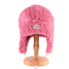 Cappelli con paraorecchie in pelliccia sintetica personalizzati rosa Wbeh2410-08, espositore
