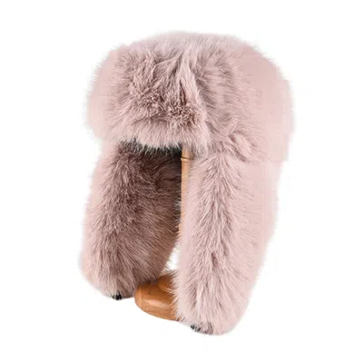 Pink Plain Faux Fur Earflap Trapper Hats Wt2410-19 Pink Plain Faux Fur Earflap Trapper Hats Wt2410-19