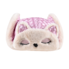 Cappelli con paraorecchie in pelliccia sintetica a quadri rosa personalizzati PlainPlaid Wt2410-20, piegati