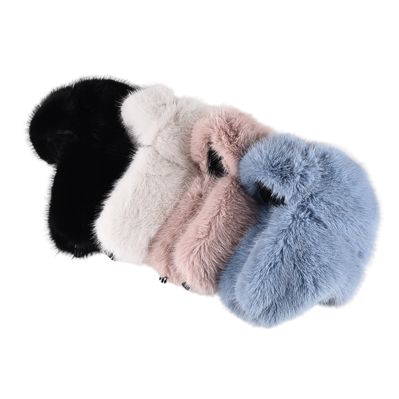 Plain Faux Fur Earflap Trapper Hats Wt2410-19， combo