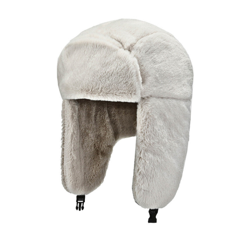 Weiße Winter-Plüsch-Ohrenschützer-Trapper-Mützen Wt2410-10, Hauptbild