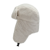 Weiße Winter-Plüsch-Ohrenschützer-Trapper-Mützen Wt2410-10, seitlich