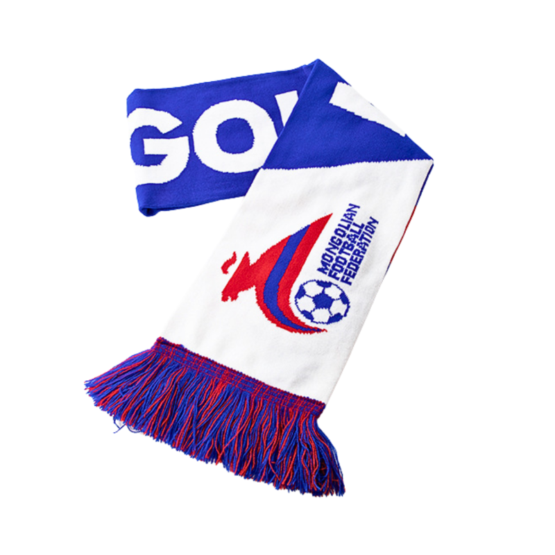 Winter Jacquard Tassel Football Scarves Wa24010-04, blue-white -02 Winter Jacquard Tassel Football Scarves Wa24010-04, blue-white -02