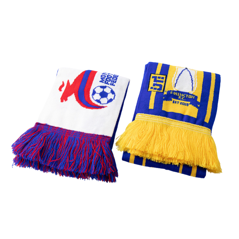 Winter Jacquard Tassel Football Scarves Wa24010-04, combo - folded Winter Jacquard Tassel Football Scarves Wa24010-04, combo - folded