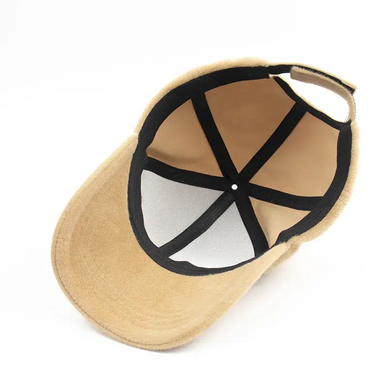 Cappellino da baseball invernale in cotone felpato a 6 pannelli, tinta unita, personalizzabile
