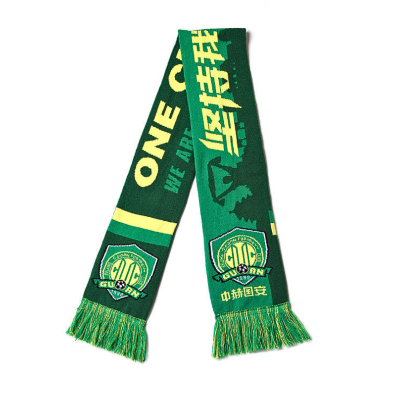 green Sports Jacquard Knit Tassel Bar Scarves Wa2410-03 green Sports Jacquard Knit Tassel Bar Scarves Wa2410-03
