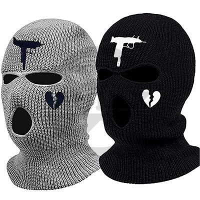 mask 3 Hole Face Cover Polyester Windproof Motorcycle Riding Ski Mask