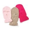 maschera1 Maschera da sci in maglia acrilica con logo personalizzato e ricamo a 3 fori