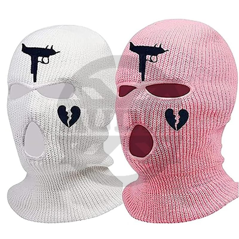 3 Hole Face Cover Polyester Windproof Motorcycle Riding Ski Mask