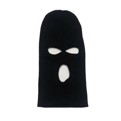mask5 Wholesale Custom Design Embroidered 3 Hole Full Face Knit Ski Mask