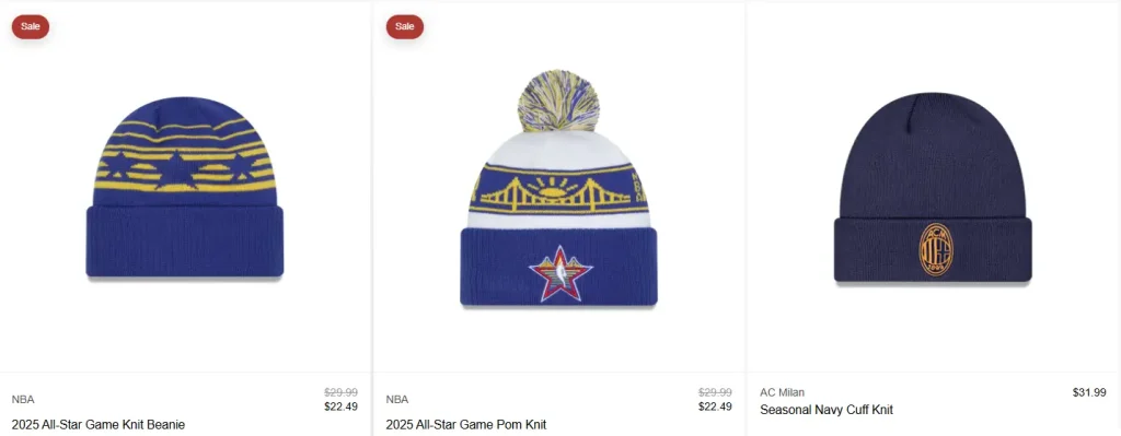 2. Bonnets d'hiver New Era