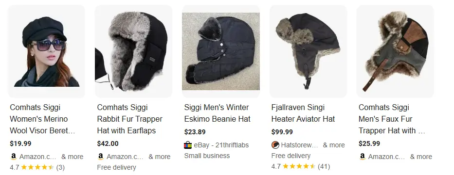 7. Bonnets d'hiver SIGGI