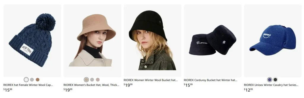8. Chapeaux d'hiver Riorex