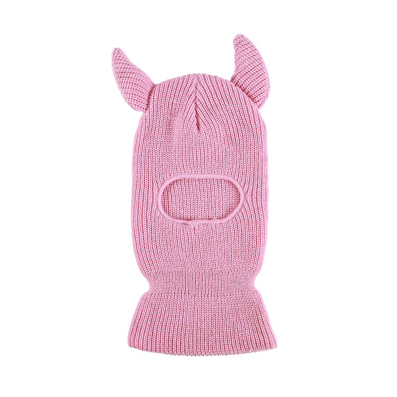 Custom Windproof 3 Hole Breathable Embroidery Knitted Ski Mask