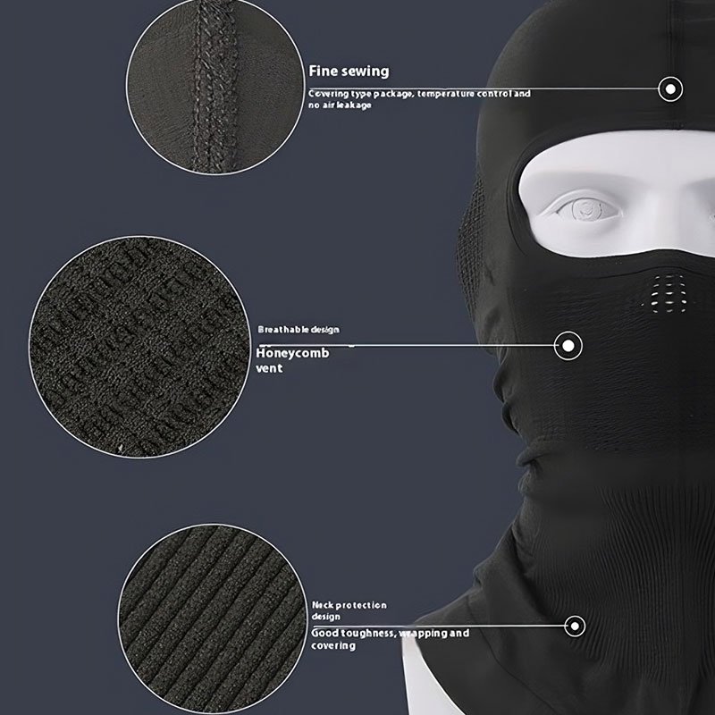 bala5 Maßgeschneiderte atmungsaktive Helm-Innenmaske aus Polyester für den Außenbereich, für alle Jahreszeiten geeignet