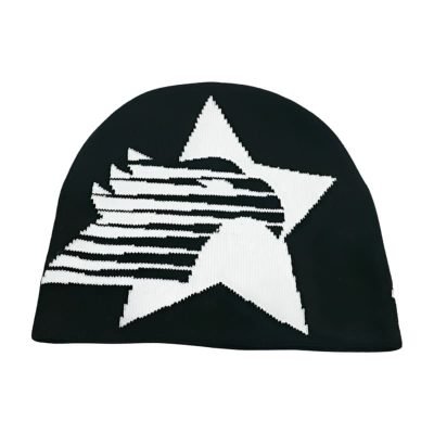 beanie Custom Acrylic Cuffless Embroidery Beanie With Custom Logo