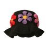 bucket2 Custom Acrylic 3D Embroidery Casual Knit Bucket Hat for Women