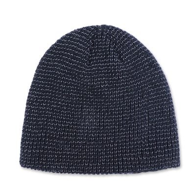 cuffless Custom Acrylic Reversible Cuffless Fleece Beanie