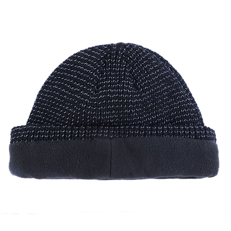 cuffless1 Custom Acrylic Reversible Cuffless Fleece Beanie