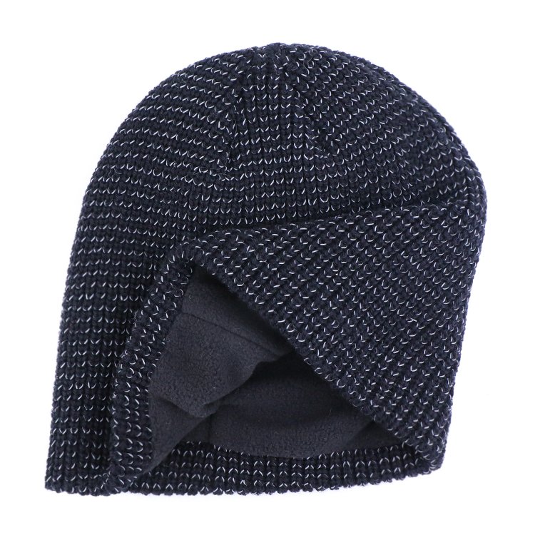 cuffless2 Custom Acrylic Reversible Cuffless Fleece Beanie
