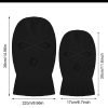 mask1 Custom Logo Acrylic Full Face Knit Ski Mask With 3 Holes
