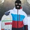 mask3 Custom Logo Acrylic Full Face Knit Ski Mask With 3 Holes