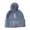 Individuell gestaltete Acryl-Pompon-Mütze mit gesticktem Logo