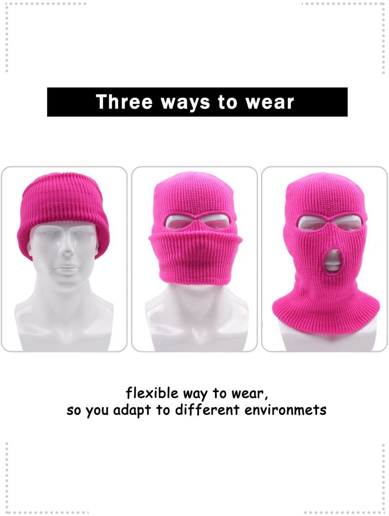 s13 Custom Acrylic Fashion Warm Outdoor 3 Hole Ski Mask