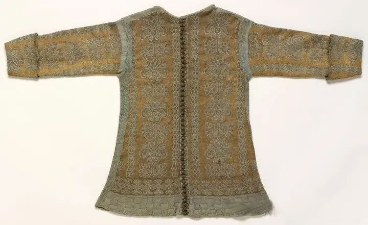Handgewebte Seidenjacke aus dem 17. Jahrhundert