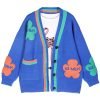 Maglione lavorato a maglia con cardigan in nylon/cotone jacquard da donna ODM