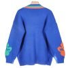 Maglione lavorato a maglia con cardigan in nylon/cotone jacquard da donna ODM
