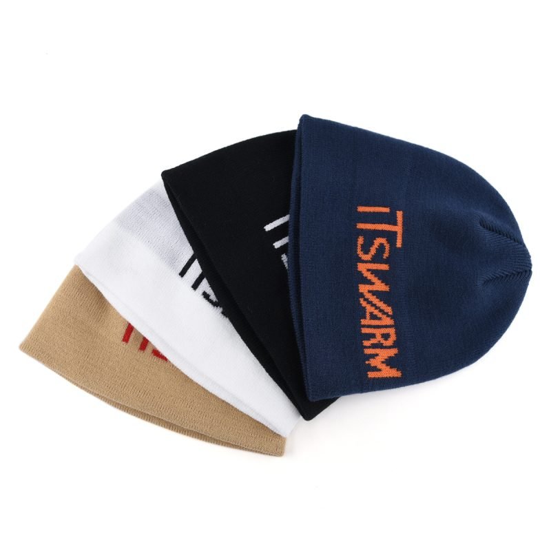 Berretto jacquard personalizzato in acrilico senza risvolto con stampa digitale