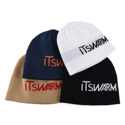 cufflessbeanie2 Custom Acrylic Uncuffed Digital Print Jacquard Beanie