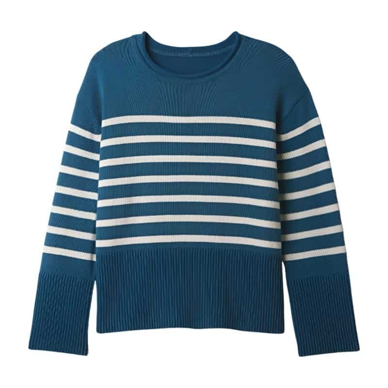 Casual Women's Polyester Loose Short Pullover Crew Neck Knit Sweater