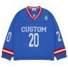 Maglione vintage personalizzato in maglia sportiva con ricamo per uomo