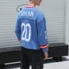 Maglione vintage personalizzato in maglia sportiva con ricamo per uomo