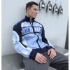 Custom Logo Men's Wool / Viscose Fashion Knitted  Zipper Sweater