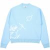 Maglione girocollo in maglia jacquard con grafica personalizzata per uomo
