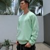 Maglione girocollo in maglia jacquard con grafica personalizzata per uomo