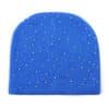 Bonnet en acrylique brodé 3D de qualité pour l'automne et l'hiver – Bonnet chaud en tricot avec strass pour voyager