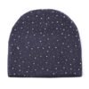 Bonnet en acrylique brodé 3D de qualité pour l'automne et l'hiver – Bonnet chaud en tricot avec strass pour voyager