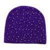 Bonnet en acrylique brodé 3D de qualité pour l'automne et l'hiver – Bonnet chaud en tricot avec strass pour voyager