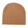 Bonnet en acrylique brodé 3D de qualité pour l'automne et l'hiver – Bonnet chaud en tricot avec strass pour voyager