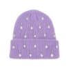 Y2K Rhinestone Knit Beanie – Custom Logo Warm Winter Hat