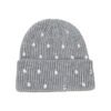 Y2K Rhinestone Knit Beanie – Custom Logo Warm Winter Hat